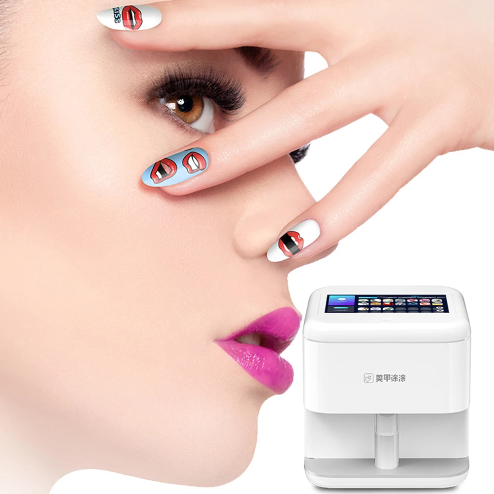 3D автоматическая печатная машина для дизайна ногтей AI цифровой Интеллектуальный мобильный 1-мин принтер для дизайна ногтей с WIFI DIY 3D оборудо...