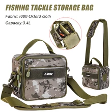 

Durable Fishing Bag Oxford Fishing Reel Lure Gear Storage Waterproof Outdoor Fishing Tackle Shoulder Crossbody Bag For Fishing