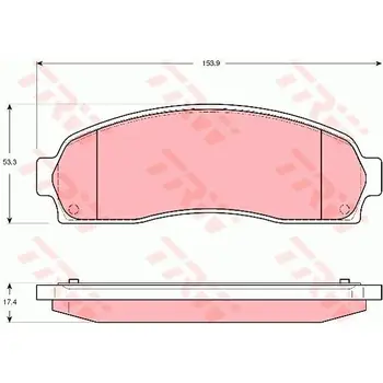 

Brake pads FORD EXPLORER (USA) 4.0 96-front TRW GDB4131