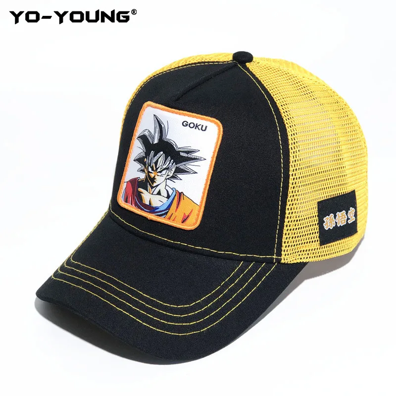Yo-Young, бейсболки, качественные, с драконами, шапочки для мужчин и женщин, Gorra Goku, Детские Снэпбэк кепки для взрослых, шляпа от солнца, 53-59 см - Цвет: 18