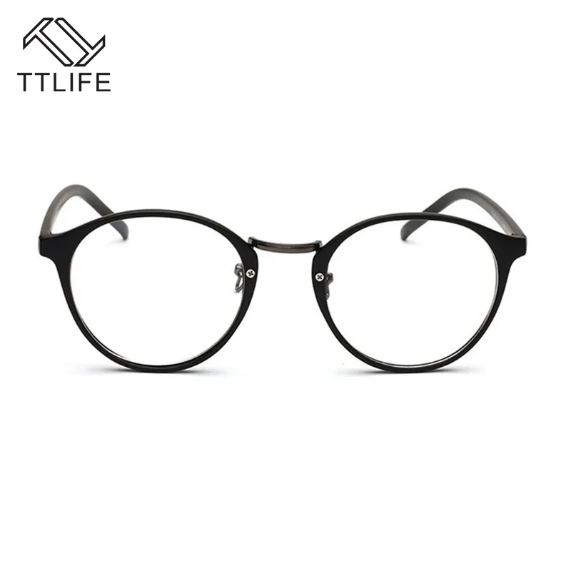 TTLIFE компьютерные очки анти Синяя круглая рамка в стиле ретро очки голубые легкие очки анти радиационные очки прозрачные большие YJHH0282