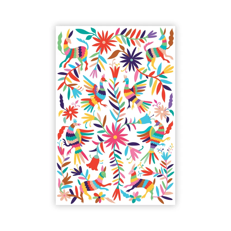 Otomi-Mexico-Art-Prints-Colorful-Mexican-Folk-Painting-Otomi-Wall-Art-Canvas-Pictures-for-Living-Room (4)