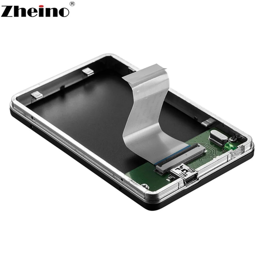 Zheino 1,8 дюйма USB2.0 к ZIF Мобильный HDD box HDD/SSD Внешний корпус чехол для 40PIN ZIF CE 5 мм 8 мм жесткий диск USB2.0