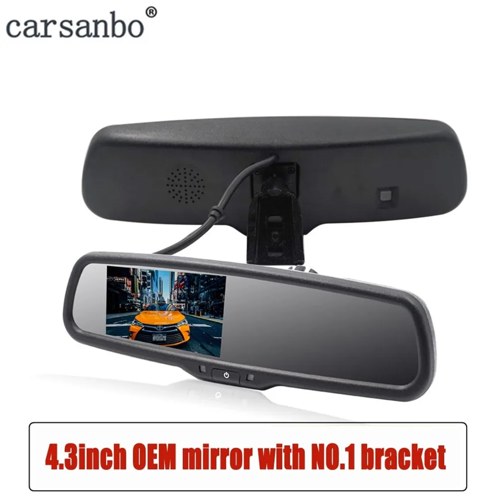 

4.3" TFT LCD Color Car Rear Rearview Mirror Monitor with Special Original Bracket 2 Video Input for Parking Rear View Assitance