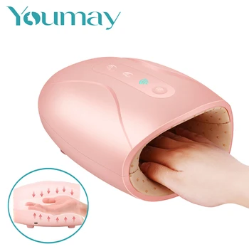 

Youmay Electric Hand Massage Device Heat Air Compression Palm Massager Beauty Finger Wrist Spa Relax Pain Relief Numbness Relief