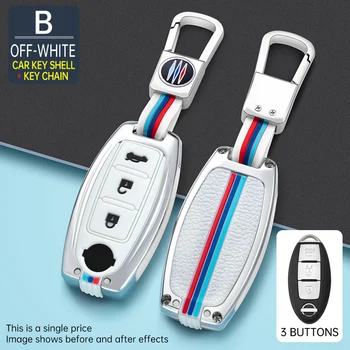 Custodia per chiave a distanza per auto in lega di zinco Shell Nissan Qashqai X-Trail T32 T31 Juke J10 J11 Kicks Tiida Pathfinder Note per Infiniti 5 Custodia per chiave a distanza per auto in lega di zinco Shell Nissan Qashqai X-Trail T32 T31 Juke J10 J11 Kicks Tiida Pathfinder Note per Infiniti - Custodia per chiave a distanza per auto in lega di zinco Shell Nissan Qashqai X