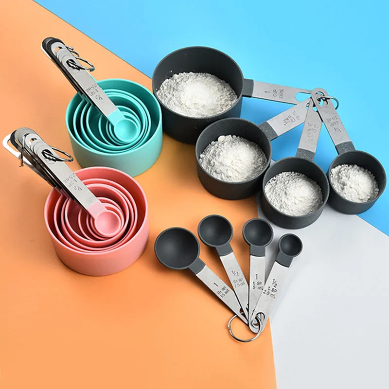Cup Spoons Measuring-Tools Kitchen-Gadgets Pp-Baking-Accessories Plastic-Handle Multi-Purpose
