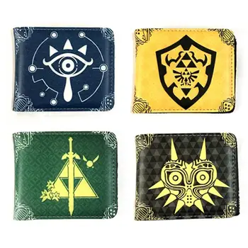 

Cartoon Wallets Kids Boy Girl Pu Leather Short Wallet Unisex The Legend of Zelda:The Minish Cap Credit Anime Card Holder Purse