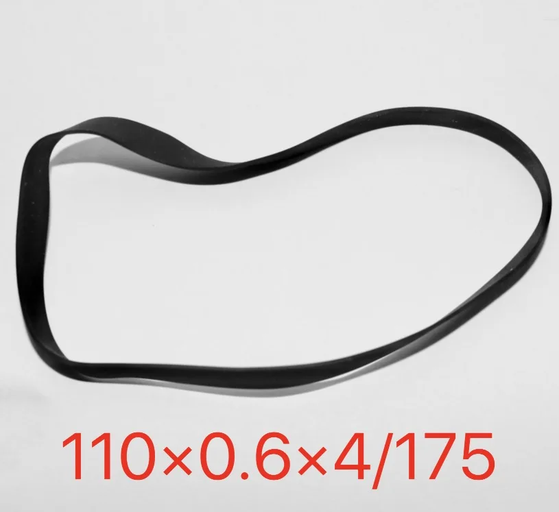 

2Pieces/Lot Fold Length:175mm Thickness:0.6mm Width:4mm Opener Vinyl Record Player Belt Recorder Drive Transmission Flat Belt