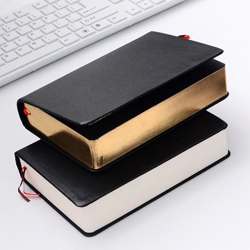 

Retro Leather Notebook Thick Paper Diary Book School Blank Office Supplies Bible New Writing Notebooks Notepad Weekly Plan