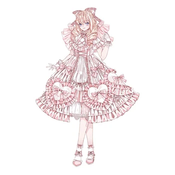 

Flower Dress Girl Washiwashi tape Loft Character Ballad Decoration washi tape Sticker