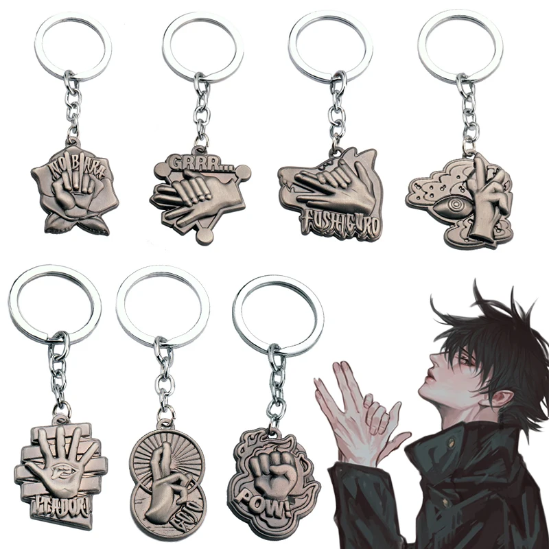 Hot Fashion Jujutsu Kaisen Yuji Itadori Keychain Fushiguro Megumi Cosplay Keyring Anime Jewelry Fans Souvenir Gifts | Украшения и