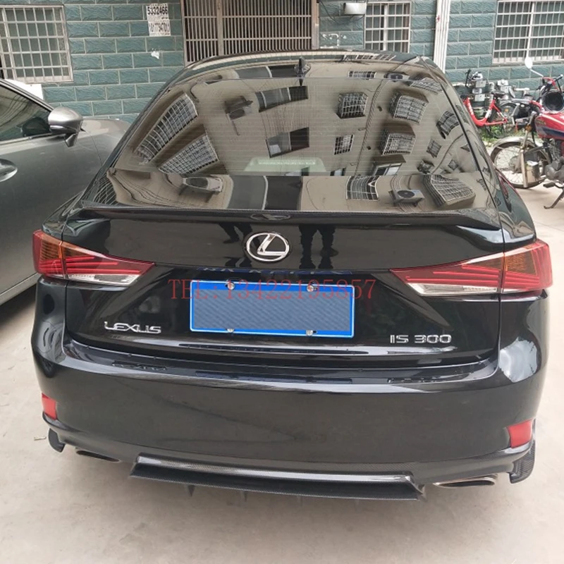 

For Lexus IS200 IS250 IS300 high quality Carbon Fiber rear boot Wing Spoiler Rear Roof Spoiler Wing Trunk Lip Boot Cover