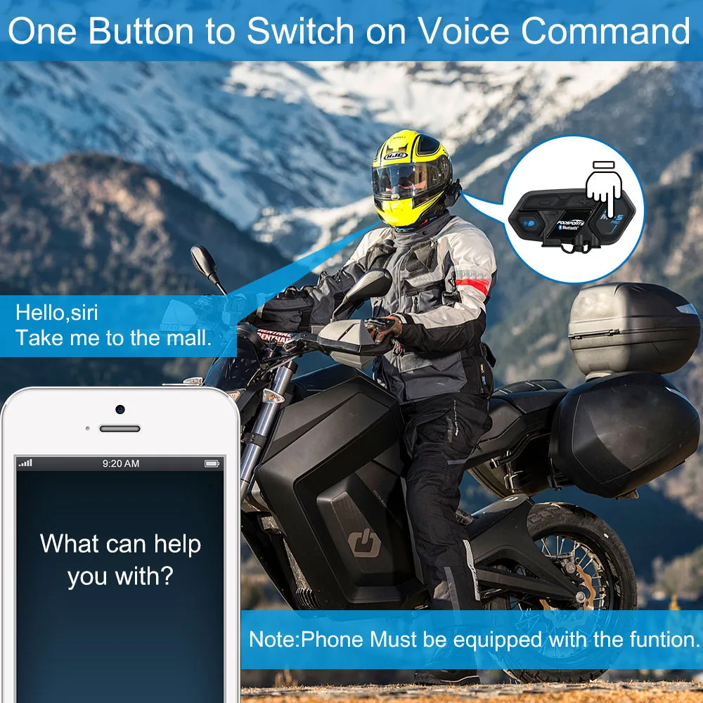 Fodsports 2 шт. M1 S Pro мотоциклетный шлем Интерком bluetooth гарнитура 8 rider 2000 м