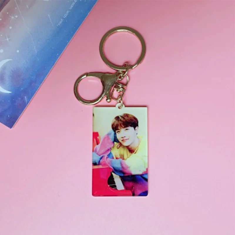 Got7 BlackPink Twice Bangtan Boys альбом карта Soul Persona Jimin JIN SUGA JUNGKOOK изящный брелок LJJ71 - Цвет: 01