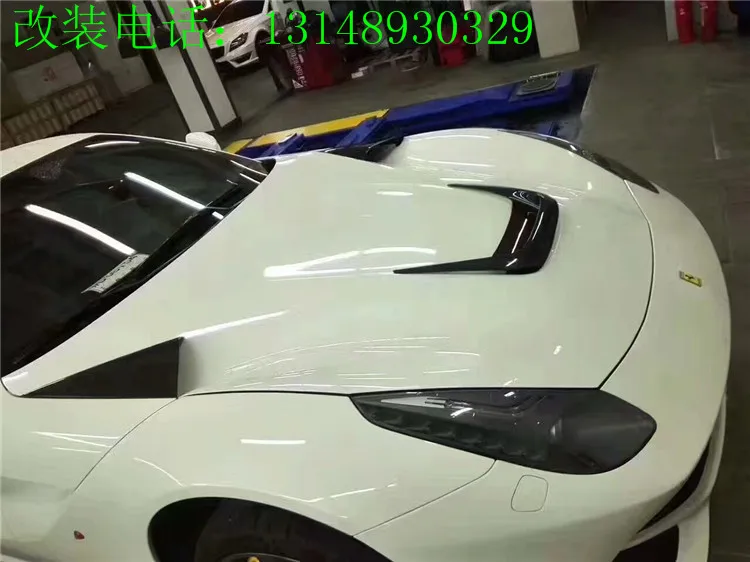 Подходит для Ferrari F12 углеродная волоконная машина покрытие пластины украшение для вентиляционного отверстия F12 капот из углеродного волокна вентиляционное отверстие