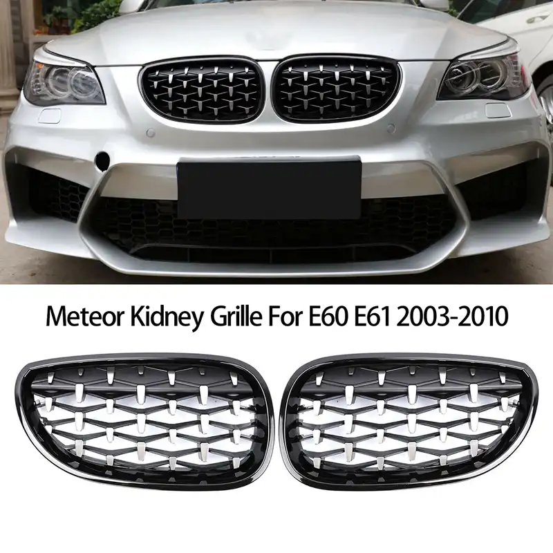 Front Bumper Kidney Grill Diamond Grille For Bmw E60 E61 5series 550i 535i M5 2003 2010 Meteor Racing Grills Aliexpress