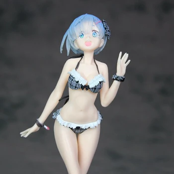 

Re Life In A Different World From Zero Anime Re:zero Rem Swimsuit Action Figure Collectible Model Toy