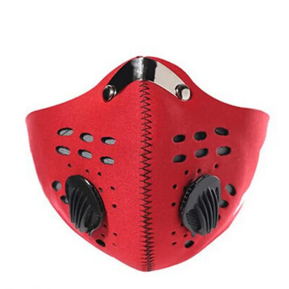 

Anti-fog pm2.5 Breathable Cycling Face Mask Sport Training Anti-Pollution Running Mask With Activated Carbon Filter