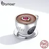 bamoer Coffee Cup Metal Beads for Women European Charm Bracelet 925 Sterling Silver Enamel Fashion Charms Jewelry SCC1286 ► Photo 2/6