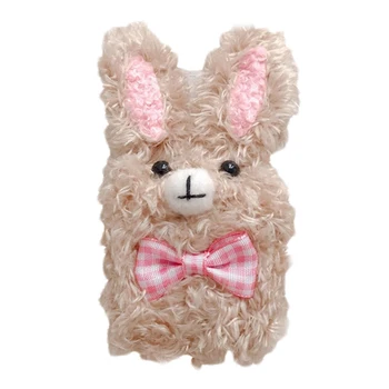 

The New Cute 3D Cartoon Anti-fall Plush Rabbit Earphone Case For Apple AirPods 1/2 Wireless Bluetooth Headset Cover