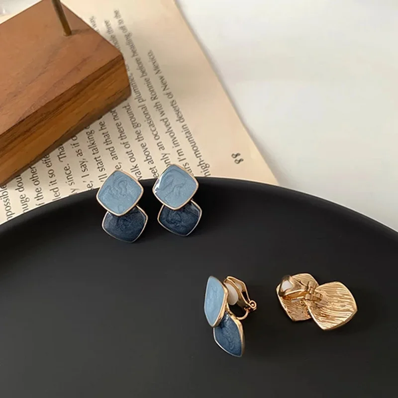Metal Clip on Earrings Non Pierced For Girl Women Party Gift Jewelry ear clip earrings clip earrings ear clip ear accessories