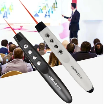 

30M RF 2.4GHz USB Wireless Presenter Laser Pointer PPT Remote Control for Powerpoint Presentation Teaching Meeting Laser