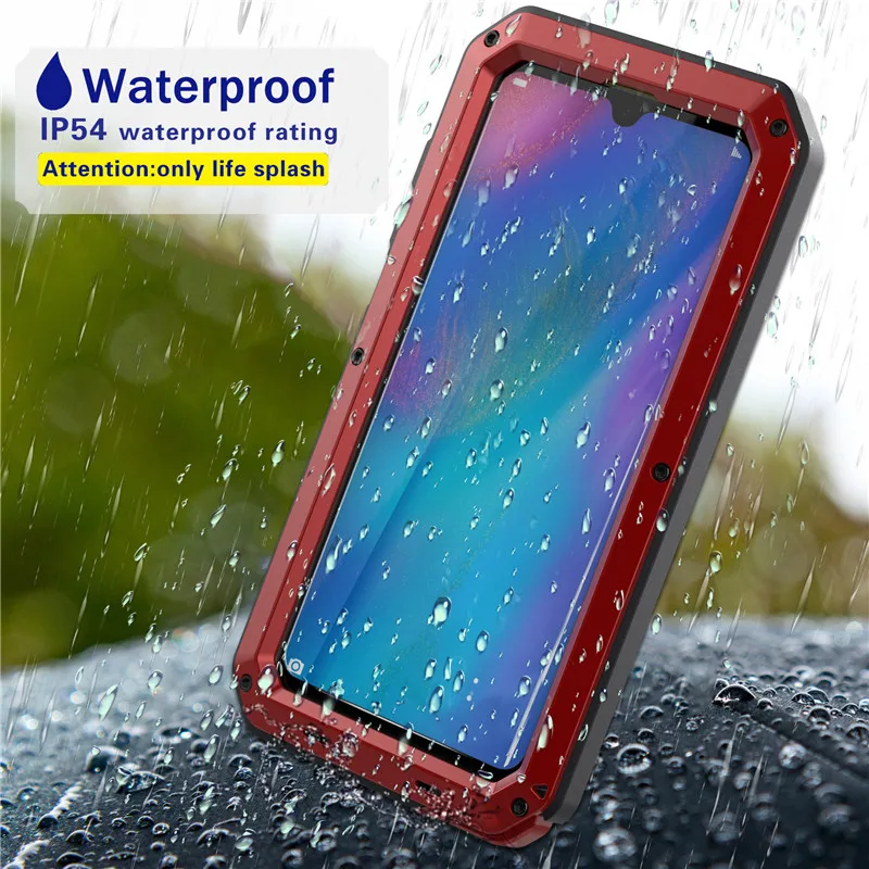 Сверхмощный противоударный бронированный чехол P30 Pro Алюминиевый металлический