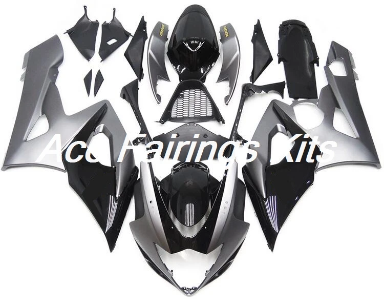 Обтекатель комплект подходит для Suzuki GSXR1000 GSXR-1000 K5 05 06 2005 2006 ABS пластик мотоцикл обтекатель капот черный серый