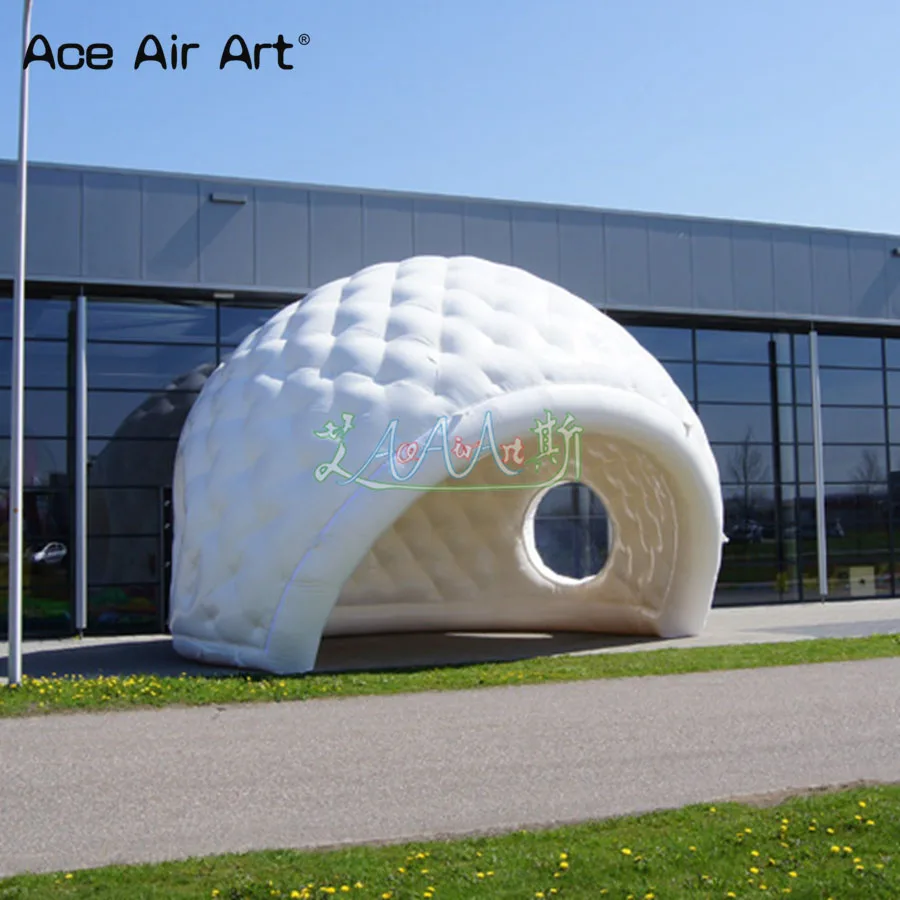  white color half round Golfball shaped inflatable dome tent model advertising inflatable igloo dome