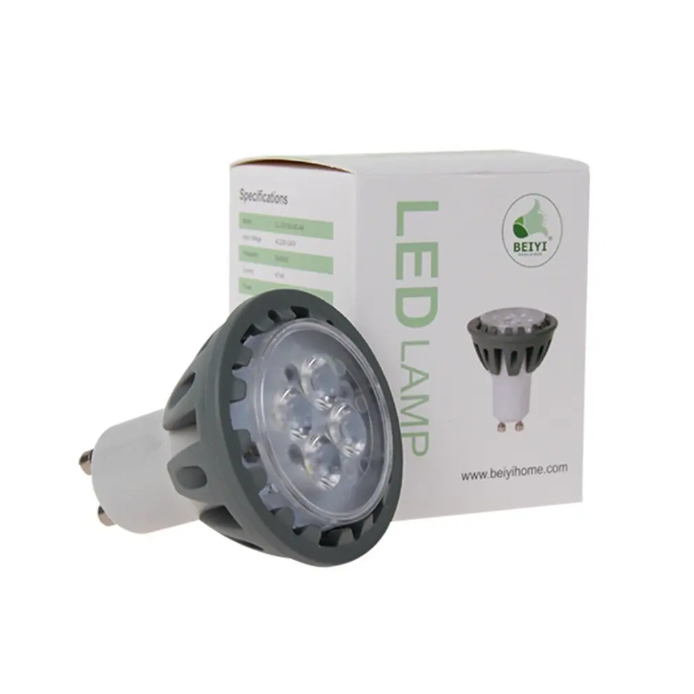 10PcsSMD светодиодный лампочка точечная лампочка супер яркая AC100-265V GU10 5 Вт высокомощная низкая дезинфекция Теплый/дневной белый