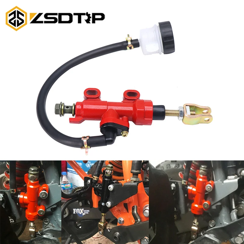 ZSDTRP Unvirsal Motorcycle Dirt Pit Bike Sportbike Atv Rear Brake Master Cylinder Reservoir Pump Motor System | Автомобили и