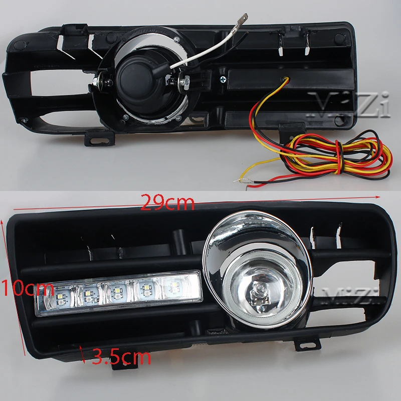 Для golf 4 фары Противотуманные фары для Volkswagen для golf MK4 1997-2006 светодиодный DRL фары Дневные ходовые огни противотуманные фары