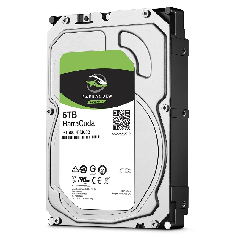 New Original HDD For Seagate BarraCuda 6TB 3.5" SATA 6 Gb/s MB RPM  For Internal HDD For surveillance HDD For STDM