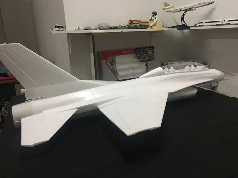 Lander EPO F16 70 мм EPO RC EDF jet plane комплект белого цвета