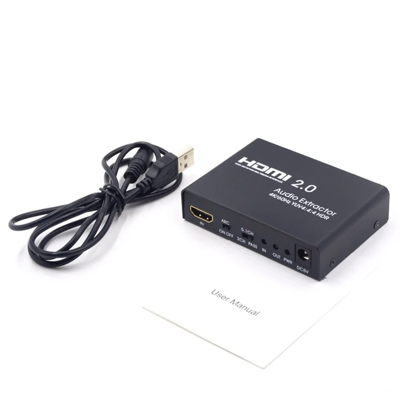 Hdmi 2,0 к Hdmi аудио экстрактор поддержка 4 K/60Hz Yuv 4:4:4 Hdr Arc для Hd Box Ps3 Ps4