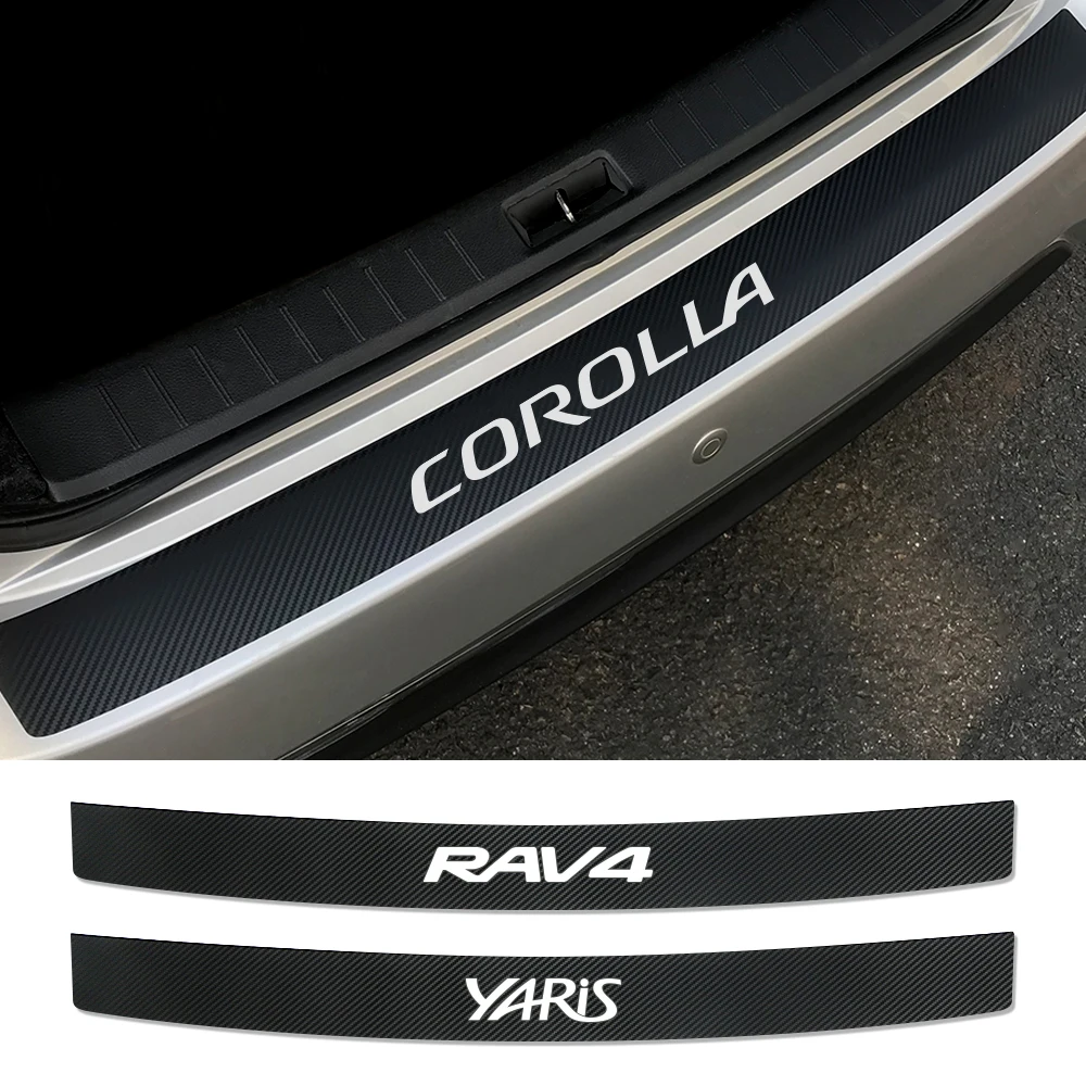 

For Toyota Corolla RAV4 Yaris 4WD VVT-I Crown Auris Etios Vios Supra Markx Fortuner Car Rear Bumper Trunk Stickers Accessories