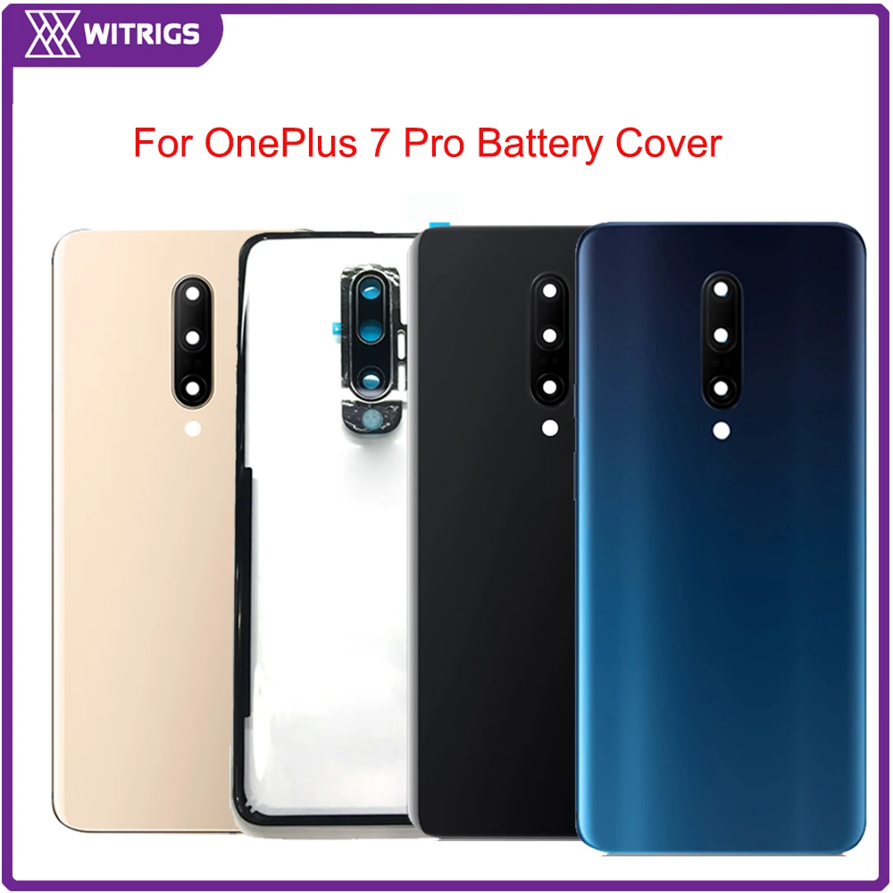 OEM для OnePlus 7 Pro крышка аккумулятора задняя задней двери запасные части стекла с