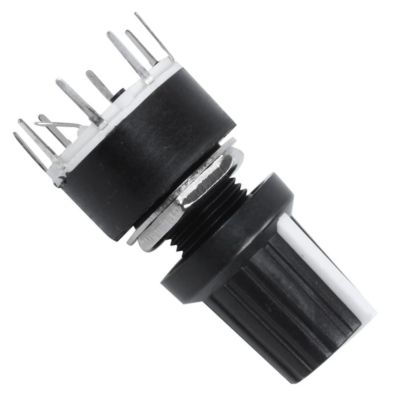 ABSF 1 pcs black plastic band switch SR16 switch 1 knife 5 stalls rotary switch 3.2*1.6*1.6cm