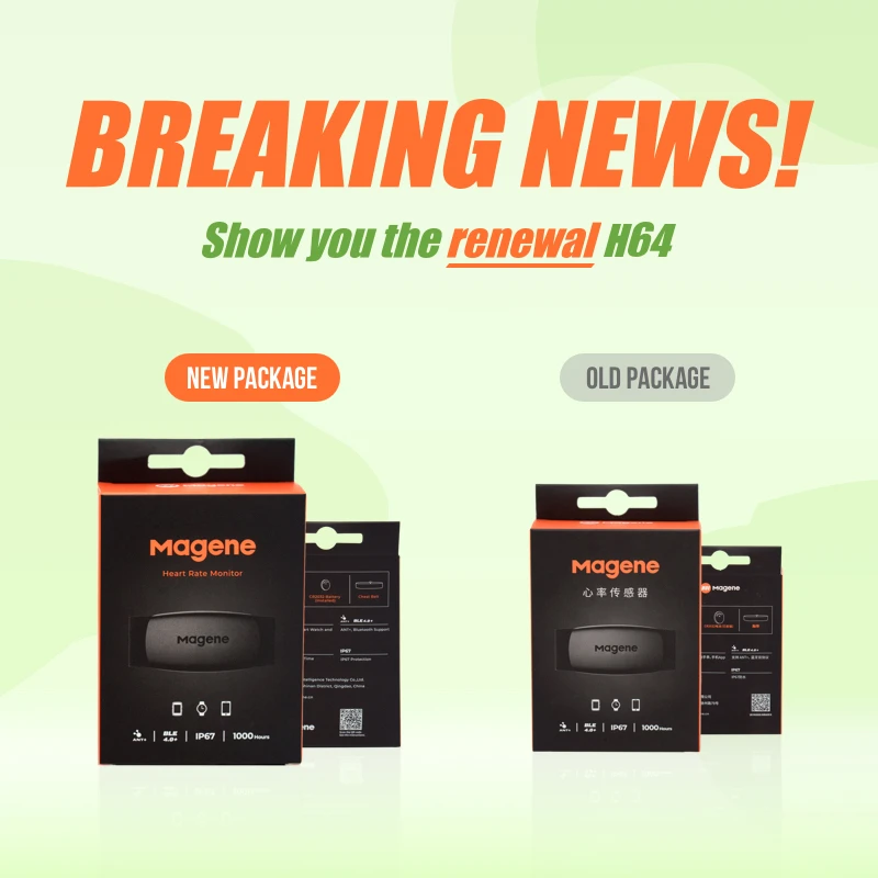 Magene Mover H64 монитор сердечного ритма Bluetooth4.0 ANT + сенсор с нагрудным ремешком