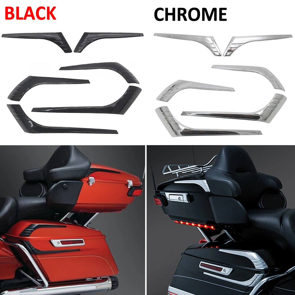 

Новинка, трехлинейный чехол на шарнир для мотоцикла Tour-Pak Accents, отделочная Крышка для дорожных королей, электрических, уличных скользящих, 2014-2020, 2015, 2016