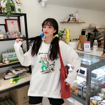 

L Slit round Neck Sweater Female Fashion INS Loose Version Laziness