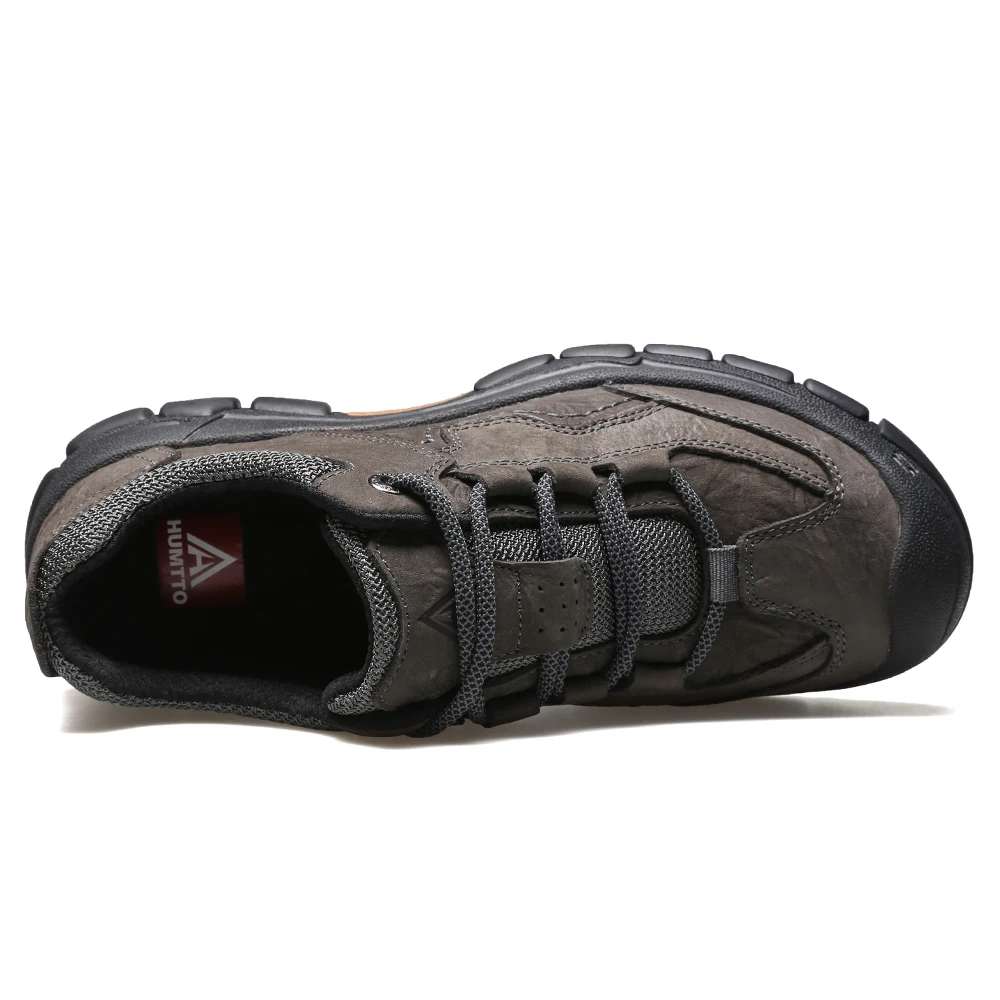HUMTTO Hiking Shoes Mens New Leather Sneakers for Men Waterproof Sport Trail Climbing Walking Safety Outdoor Trekking Boots Male