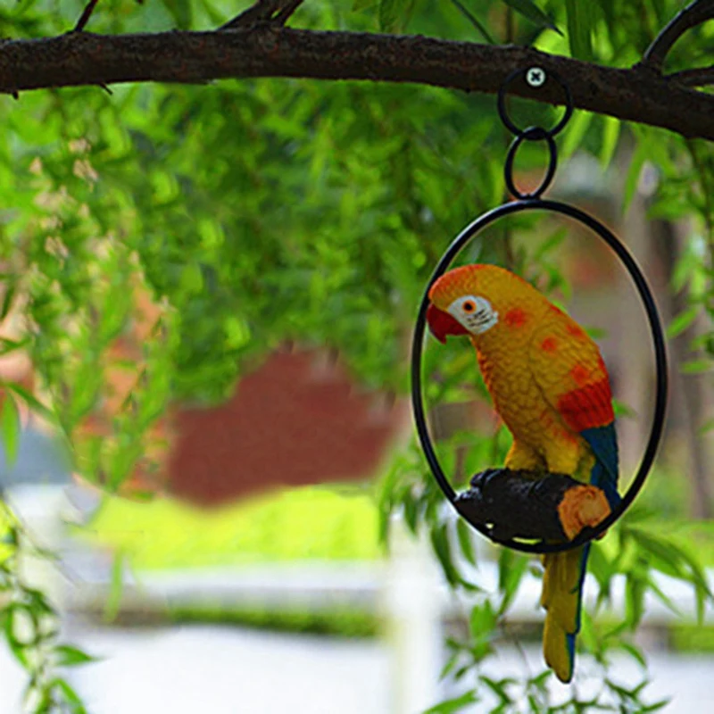Резиновая имитация попугая украшения дома ремесла креативные животные птица МОДЕЛЬ сад и украшение для свадьбы подарок