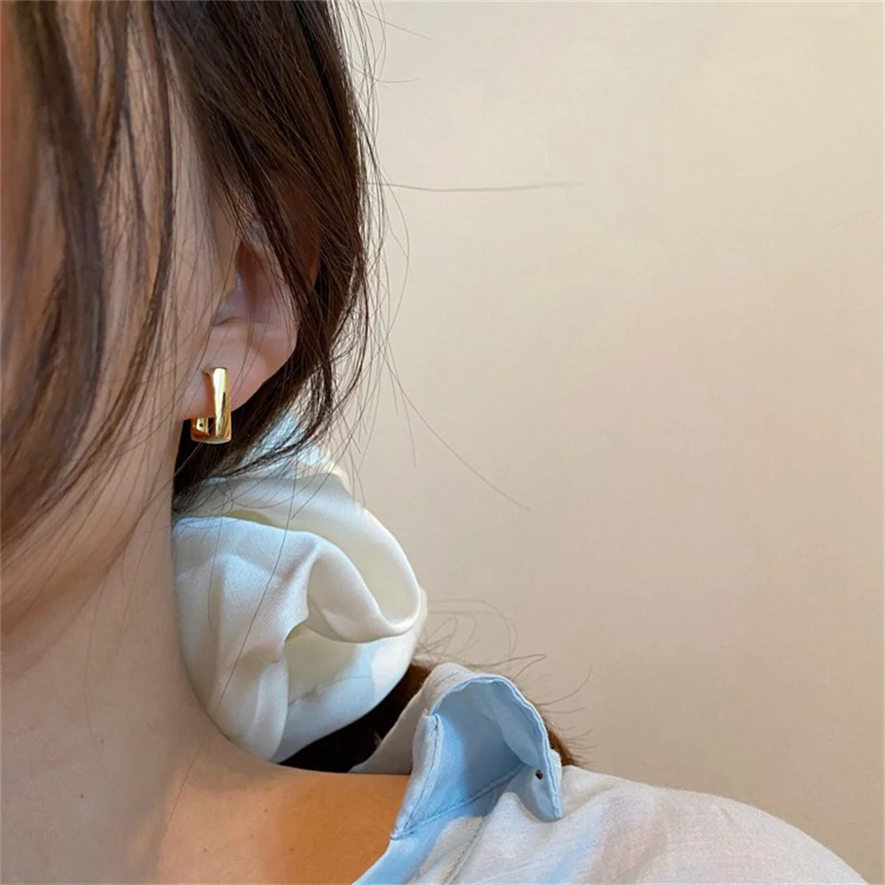 Exquisite Geometric Square Stud Earrings for Women Shiny Rhinestone 925 Sterling Silver ​Party Jewelry Accessories Gift