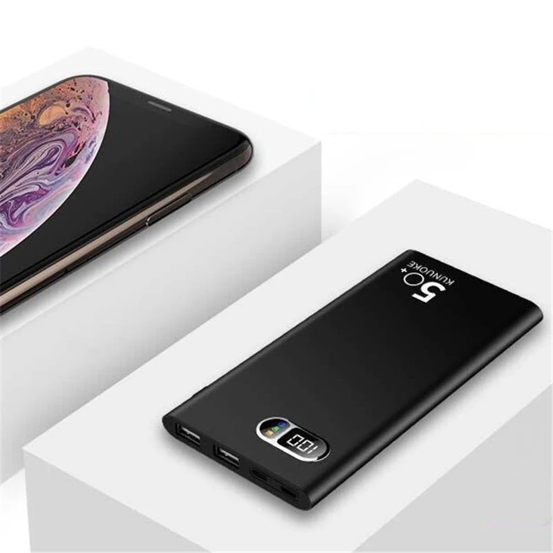 Внешний аккумулятор с 2 USB портами и цифровым дисплеем 50000 мАч|Аккумуляторы для