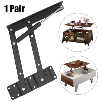 

1pair Home Accessories Folding Bracket Coffee Table Lifting Frame Universal Hinge Hydraulic Buffer Furniture Hardware Desk