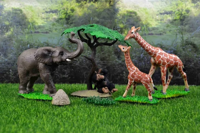 Japanese genuine Rement sealife farm wild lion animal king sets cute Sea Otter Raccoon Capybara Meerkat TIMON Figure Kids Gift 6