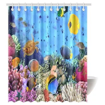 

Ocean Decor Collection, Tropical and Exotic Coral Reefs Fish School Natural Life in a Shallow Underwater Wild Marine Seascape