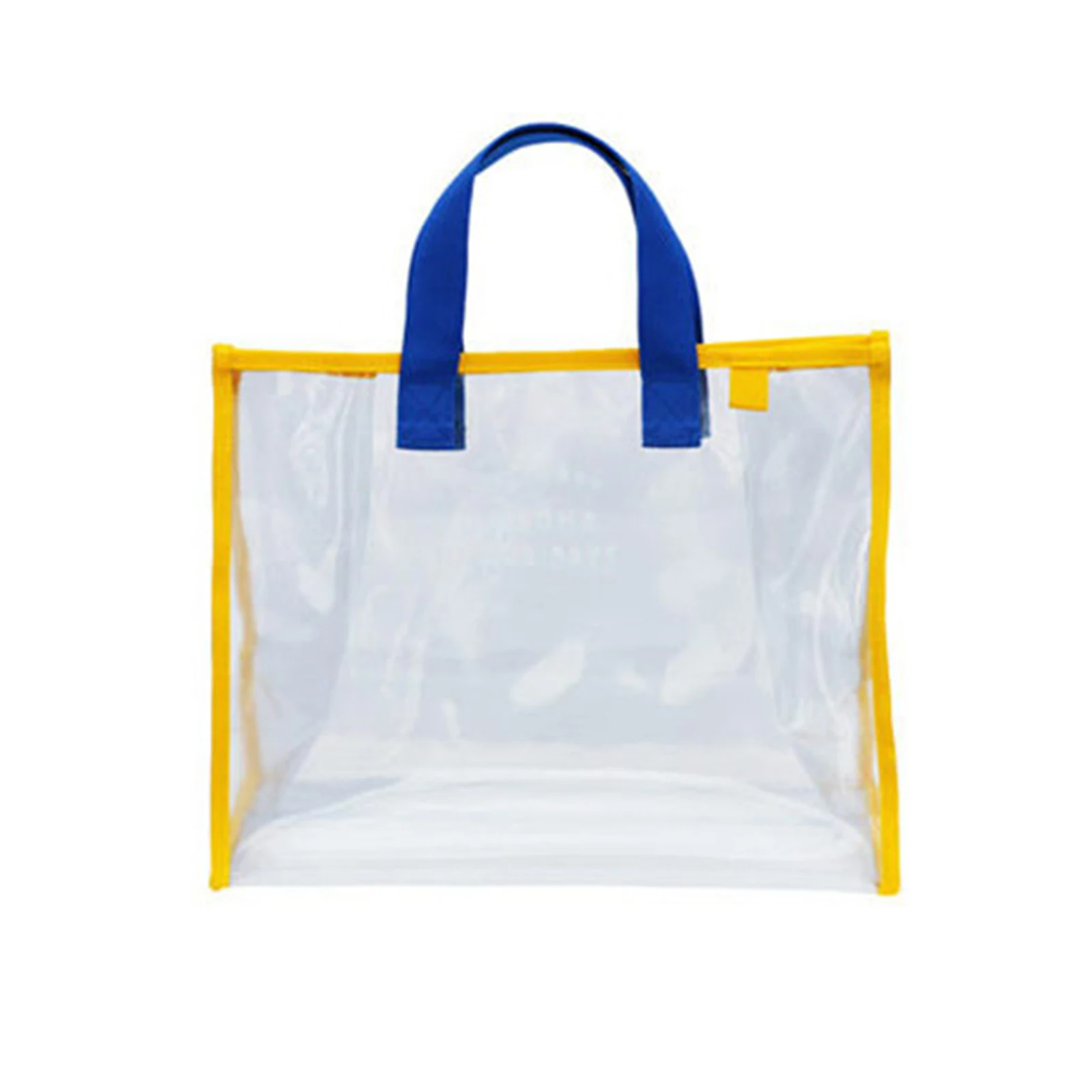 New Summer Jelly Tote Bag Fashion Printed Transparent Beach Bag For Travel